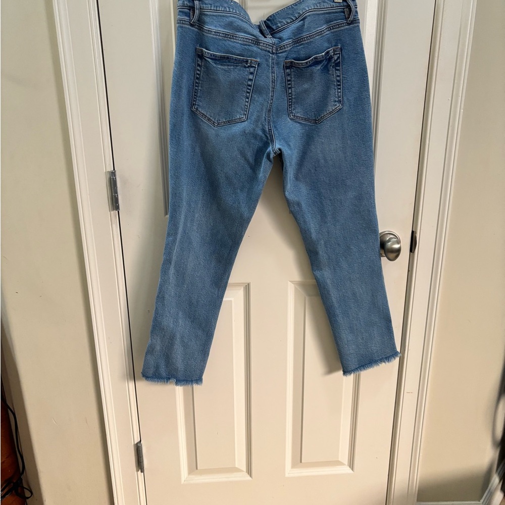 LOFT Modern Fit Medium Wash Straight Leg Jeans - Picture 2 of 7
